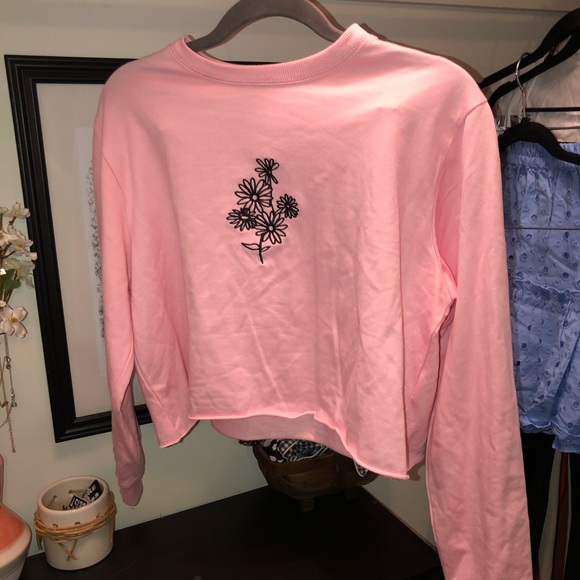 Tops - Lightweight Flower Sweatshirt